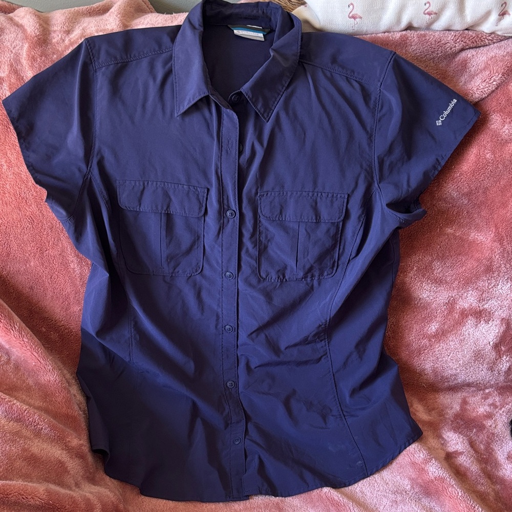 Columbia Button-Up Shirt , navy Omni Shade sun protection